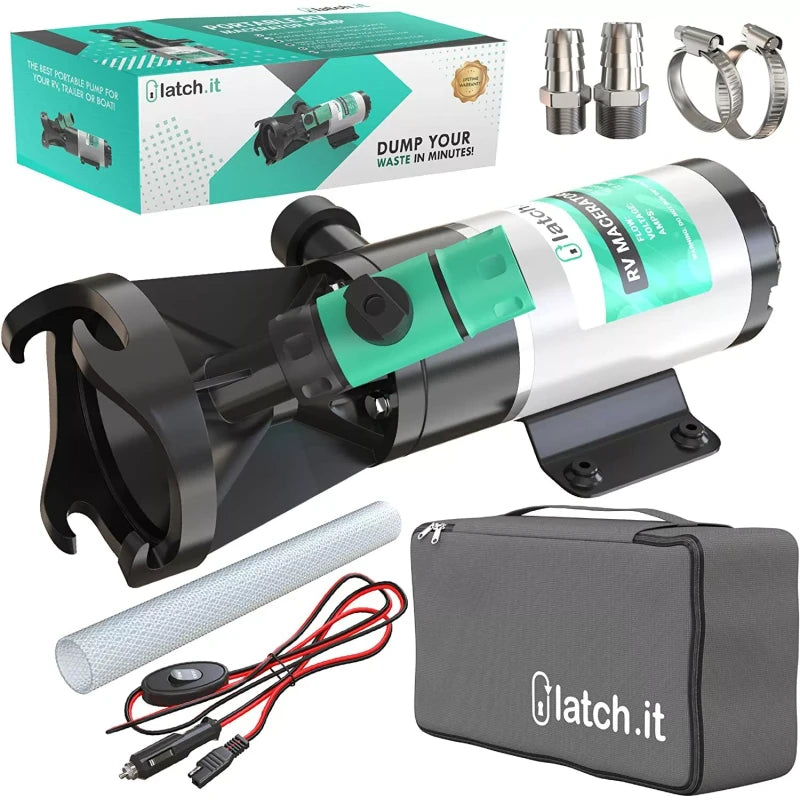 latch.it NEW LATCH.IT RV Macerator Pump | 12V Quick-Release