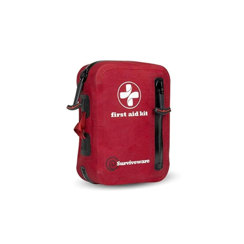 Surviveware Waterproof Premium First Aid Kit for Cars, Boats, Trucks, Hurricanes, Tropical Storms and Outdoor Emergencies - Small Kit - 100 Piece