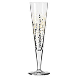 Ritzenhoff 6031005 Champagne Glass 200 ml - Goldnacht Duett Series - 2 x Designer Pieces with Real Gold - Made in Germany