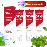 NASHUDA SP-8[Triple Whitening]Probiotic Whitening Toothpaste, Free of Fluoride,Hydrpxyapatite, Anti plaque, Oral Health Management - Specification: 3 PCS