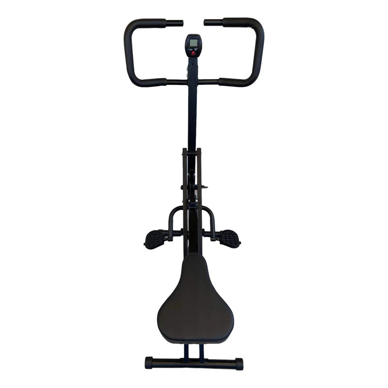 Power Rider Total Crunch Abdominal AB Core Fitness Upright Squat Glutes Exercise Home Gym Workout Machine Full Body Core Training Fitness System 12 Hydraulic Adjustable Levels Cardio Strength Training