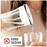 Brita Water Purifier, Carafe, Filtered Water Capacity: 0.1 gal (0.34 L), Total Capacity: 0.4 gal (1.3 L), Includes 1 Microdisk Cartridge