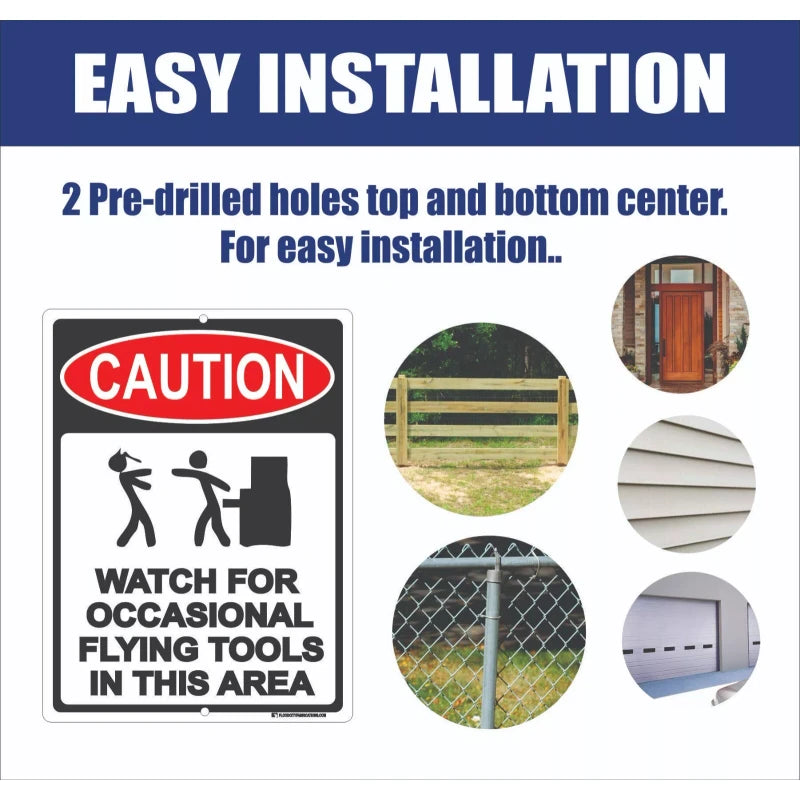 Flood City Fabricaitons Cash is King Sign 9"x12" Metal We Prefer Cash Payment Signs Business Retail