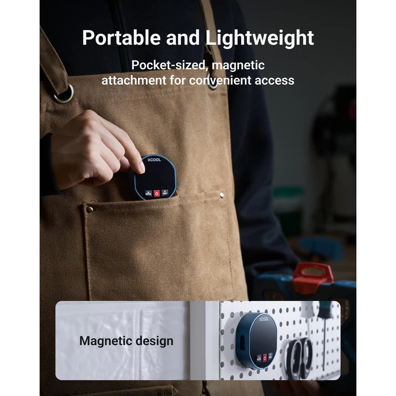 XCOOL 2-in-1 Rolling Digital Tape Measure with Laser, 98-ft Laser Tape Measure & 328-ft Rolling Tape Measure with Digital Readout and Magnetic Back Design,Small Tape Measure with Unit Switching