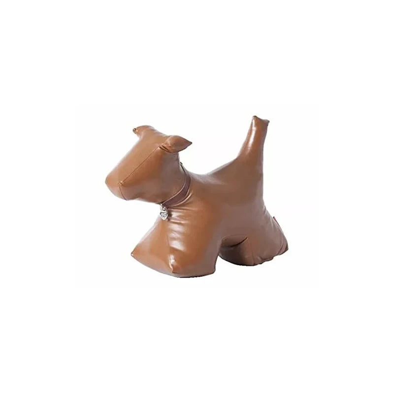 Monica Richards of London - Doorstop - Dog - Brown Leather