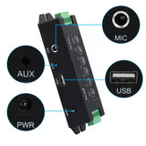 Herdio USB AUX Bluetooth Amp Amplifier Receiver 4 Way Audio+24V 3A Power Adapter