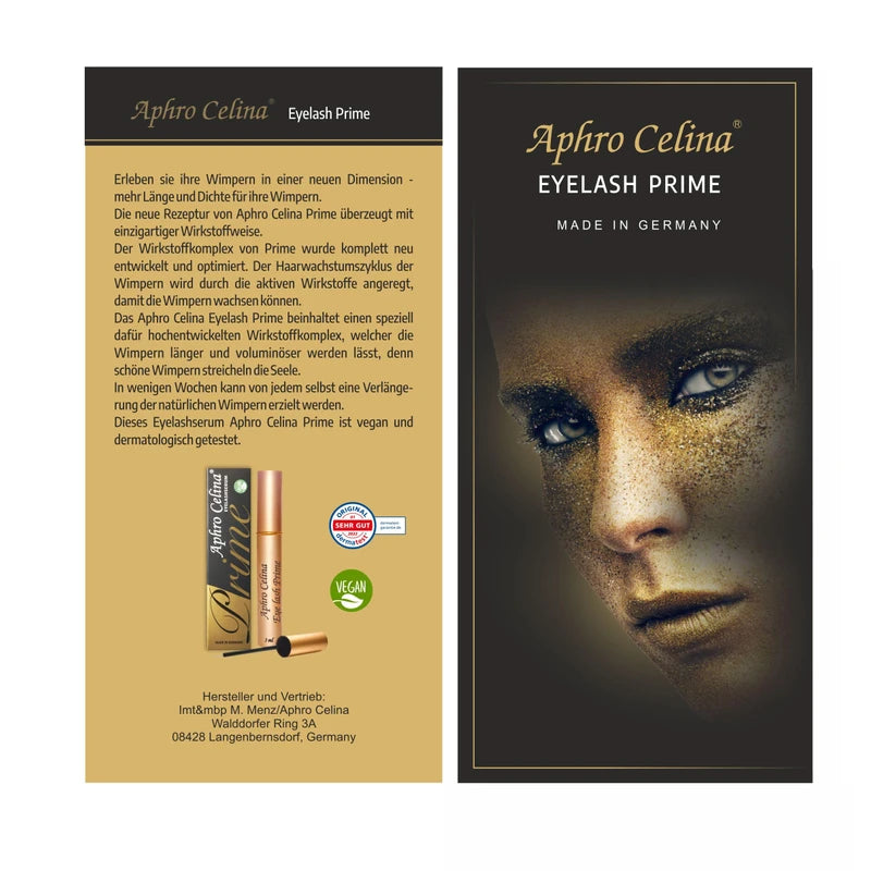 Aphro Celina Prime Eyelash Serum Vegan Pack of 1 (1 x 3 ml)