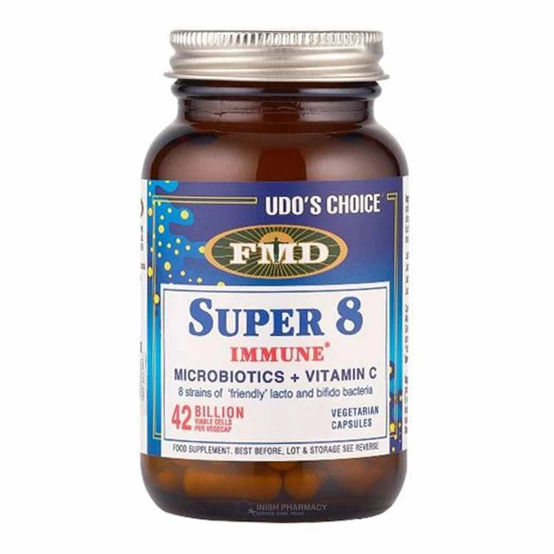 Udo's Choice Udos Choice Super 8 Hi-Count Microbiotics 60 Capsules