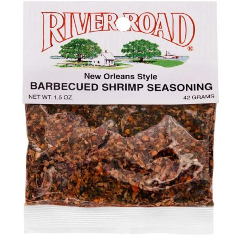 River Road New Orleans Style Barbecued BBQ Shrimp Seasoning, 1.5 Ounce Bag