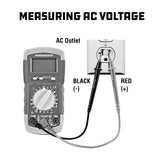Powerbuilt Fuel System Diagnostic Kit, Pressure Test Gauge, Electrical System Issues, Adapters, Test Leads, Multimeter, Storage Case - 647959