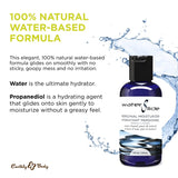 Earthly Body WaterSlide - 4 fl oz, Pack of 2 - Personal Moisturizer - 100% Natural, Water-Based Formula - Vegan & Cruelty Free