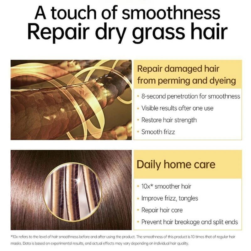 purc Advanced Hair Mask 8s Revitalizes Hot Dyeing Damaged Hair Mask Professional Keratin Treatment Hair Mask Instantly Smooths Frizz Daily Care Perm And Dye Repair Conditioner - Specification: 70g*1