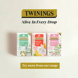 Twinings Superblends Glow Tea - Strawberry & Cucumber Green Tea with Aloe Vera & Biotin for Skincare & Hair Care, 80 x Biodegradable Tea Bags