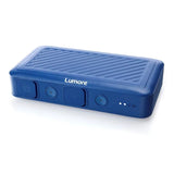 Lumore Pro Jump Starter Kit w/AC Plug & Power Bank w/Cables & Bag-Silver-NEW
