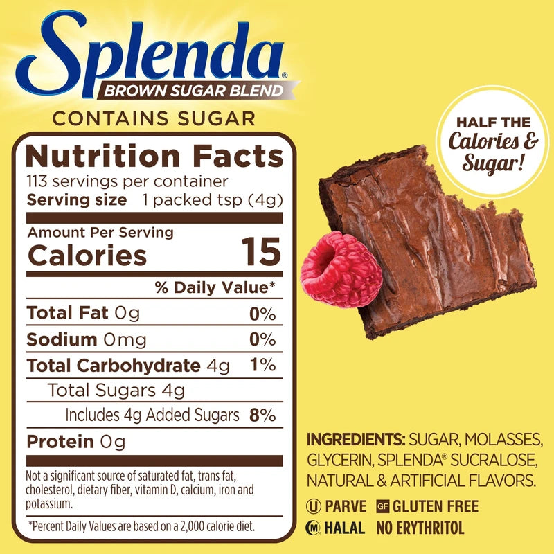 SPLENDA SPLENDA Brown Sugar Blend for Baking, 1 Pound Bag