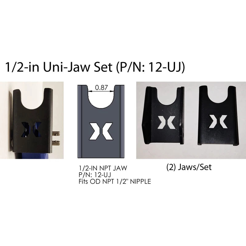 Jaw Set for QC-Mate by XBoom Coupler (1/2” Uni-Jaw Set (12-UJ))
