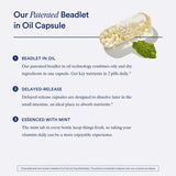 Ritual Ritual Multivitamin for Women 50+, Menopause Supplements with Vitamin D3, K2 and Magnesium for Bone Support*, Omega-3 DHA, Vitamin B12, Non-GMO, Mint Essenced, 30 Day Supply, 60 Vegan Capsules