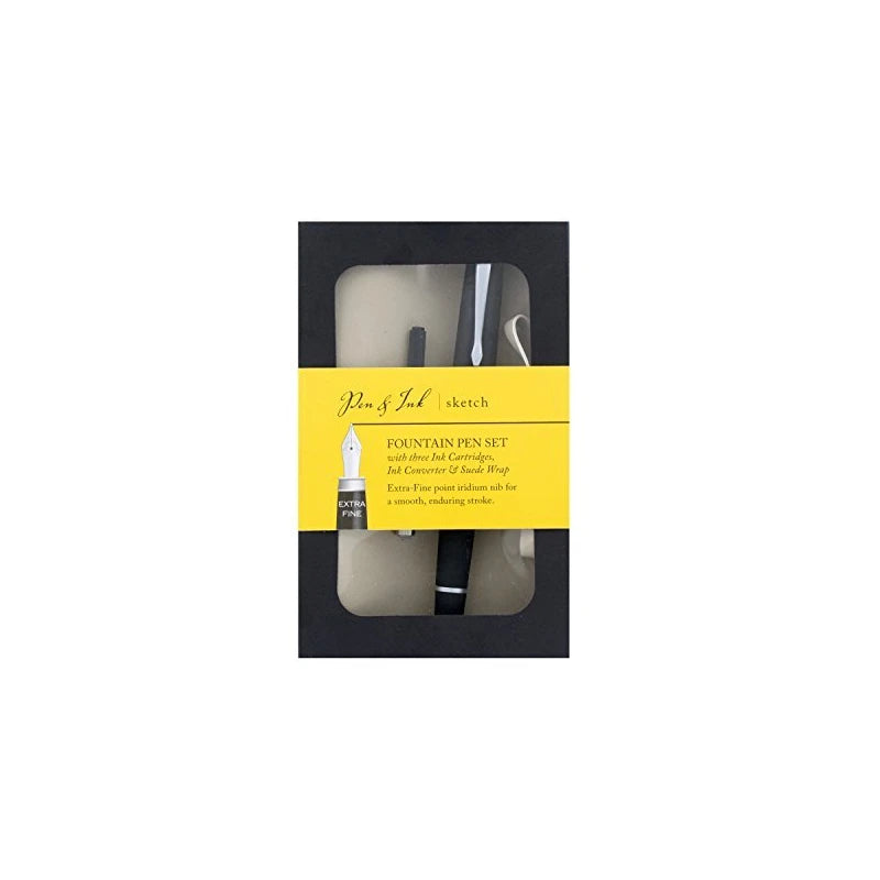 Pen & Ink Sketch Fountain Pen Set X-fine