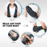 Massager with Heat - Deep Tissue Kneading Electric Back Massage for Neck, Back, Shoulder, Waist, Foot - Shiatsu Full Body Massage, Relax Gift for Her/Him/Friend/Dad/Mom