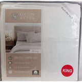 Cotton Bliss King White Sheet Set 300 TC 4pc 100% Cotton Sheet Set Soft New
