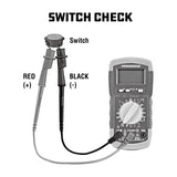 Powerbuilt Fuel System Diagnostic Kit, Pressure Test Gauge, Electrical System Issues, Adapters, Test Leads, Multimeter, Storage Case - 647959