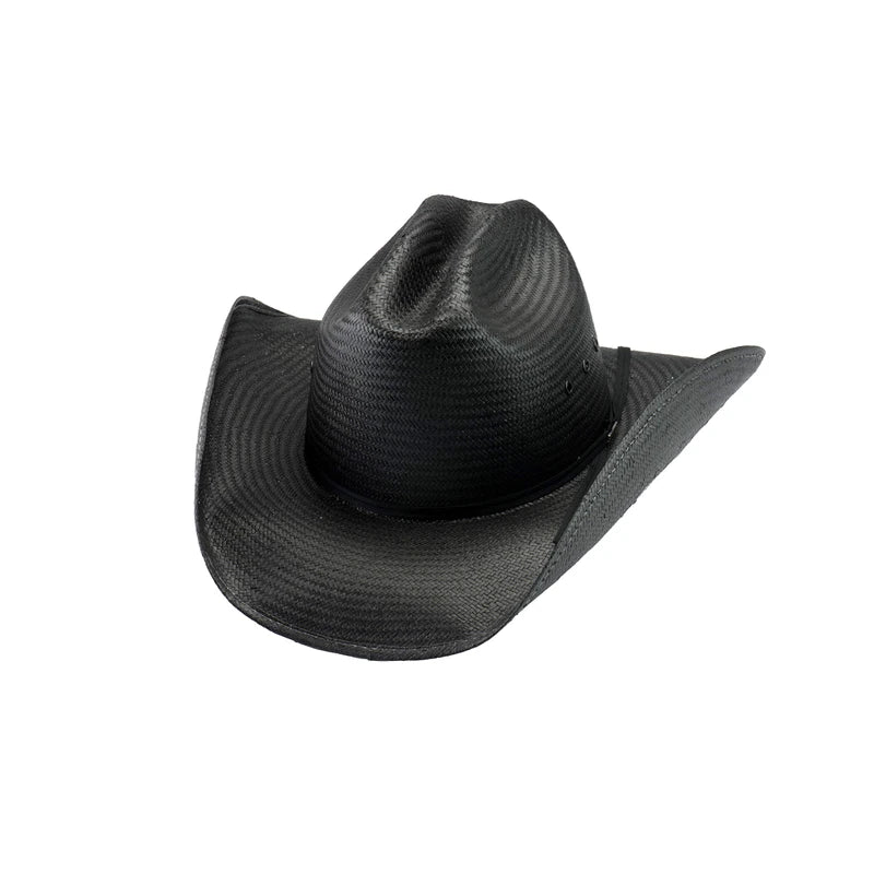 Bullhide Mc Graw - Shapeable Panama Straw Cowboy Hat (X-Large) Black