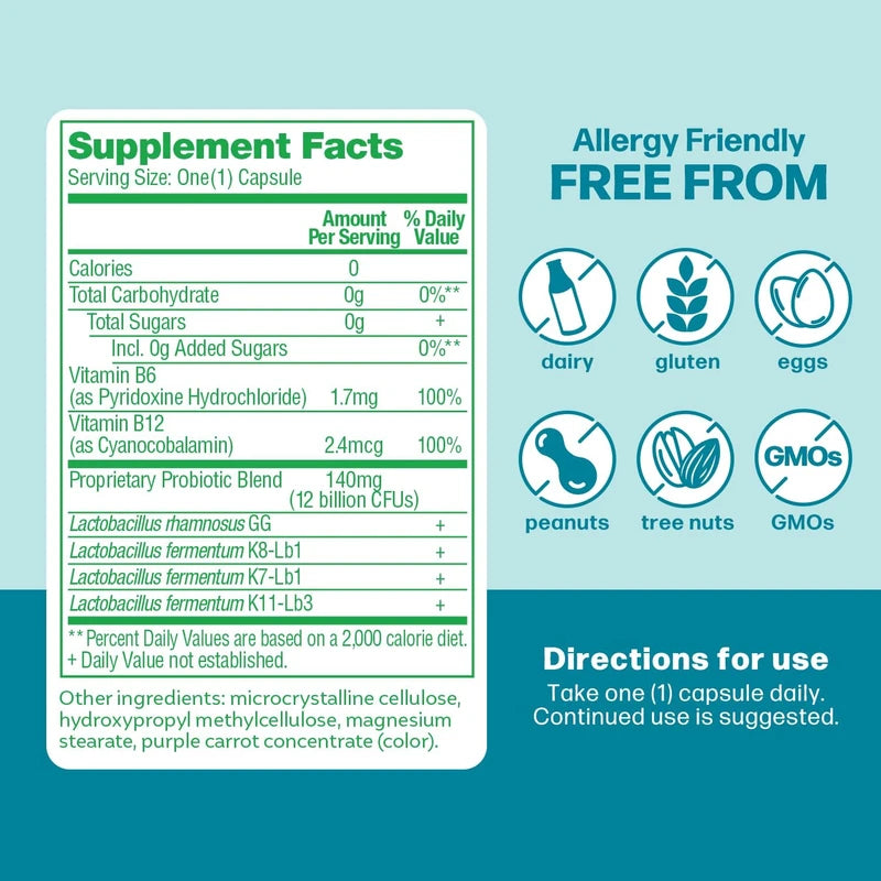 Culturelle Metabolism + Weight Management with SlimBiotics® Probiotic Capsules – 30 Count – Helps Safely Manage Weight - Promotes Healthy Metabolism and Physical & Mental Energy