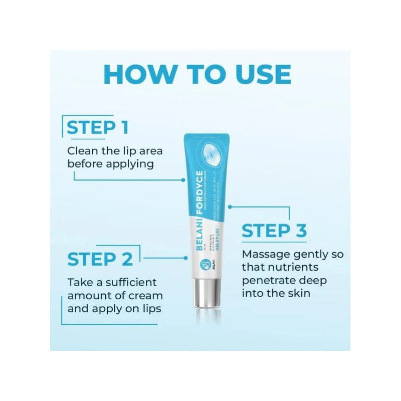 Belani Fordyce Lip Acne Cream - Smooth Lip Corrector for Fordyce Spots & Acne - Color: Combo 3 Boxes