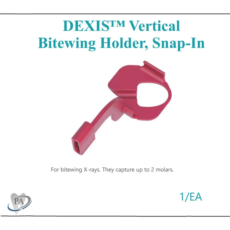 Dexis Dental X-Ray DEXIS Titanium & Platinum Sensor Holder Vertical Bitewing Red Ea
