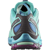 Salomon Women's XA PRO 3D Trail Running and Hiking Shoe, Blue Curacao/Bluebird/Dark Purple., 9 US