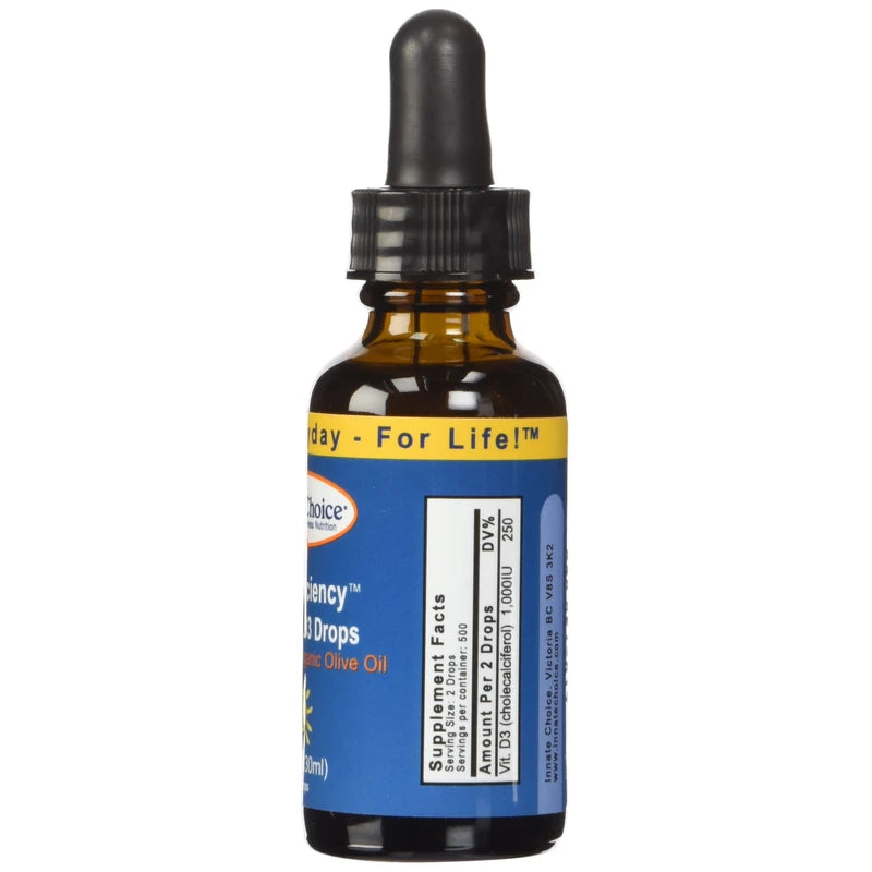 Innate Choice D Sufficiency Liquid Vitamin D3, 1 Fluid Ounce