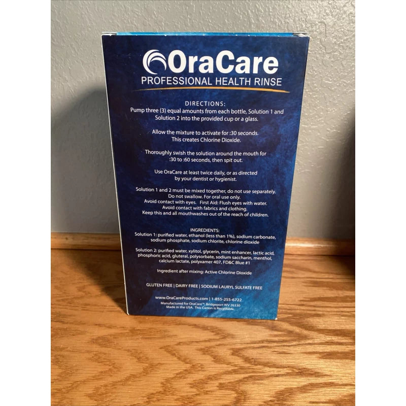 OraCare Health Rinse 32 Oz 2 Bottle System Brand New Sealed Exp 09/2026