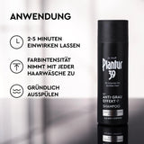 Plantur 39 Anti-grey effect shampoo, 1 x 200 ml, conceals gradually grey hair, for brown to dark hair, long-lasting result without dyeing