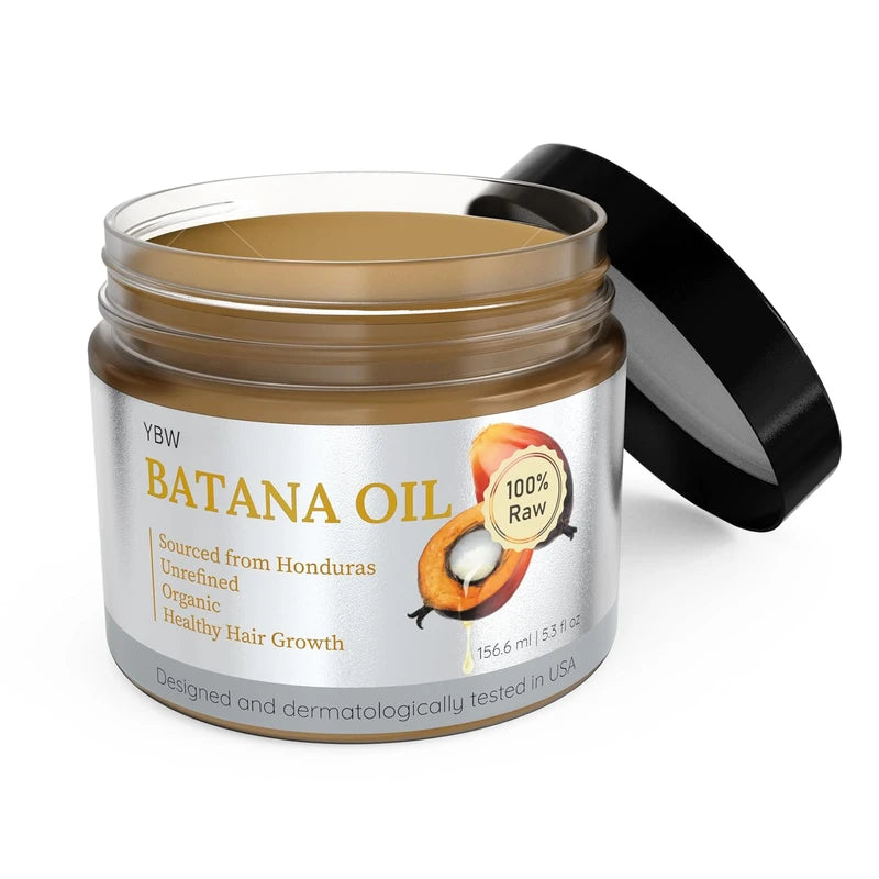 Dr. Sebi Batana Oil 100% Natural, Unrefined & Organic from Honduras for Hair Growth, Improves Hair Thickness, Prevents Hair Loss for Men & Women