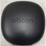 Oticon New Oticon Hearing Aid Case. Hard Plastic. With Cleaning Tool.