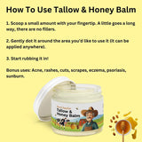 Based Supplies Tallow & Honey Balm Moisturizer MAKE SURE SELLER is "Based Supplies" under sold by