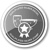 Edzard Egg Cups Classo Heavy Silver Plated - Cup Set for Eggs, Silver Egg Cups, Modern Holder for Breakfast Eggs, Egg Tray - Crockery for Holidays, Holiday Egg Cups (Height 5 cm), Set of 2