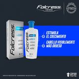 Folcress Xpert Shampoo Anticaida | Sin sulfatos, parabenos y colorantes, estimula el crecimiento, detiene la caida, shampoo de uso diario, pelo visiblemente más grueso, para hombres | 250 ml