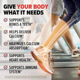 Vitamin D3 K2, 10X Health Vitamin D3 K2 - Loaded with 125 mcg Vitamin D and 90 mcg Vitamin K (Menaquinone 7) - D3 and K2 Supplements That Support Bone Health, Heart and Teeth - 60 Capsules