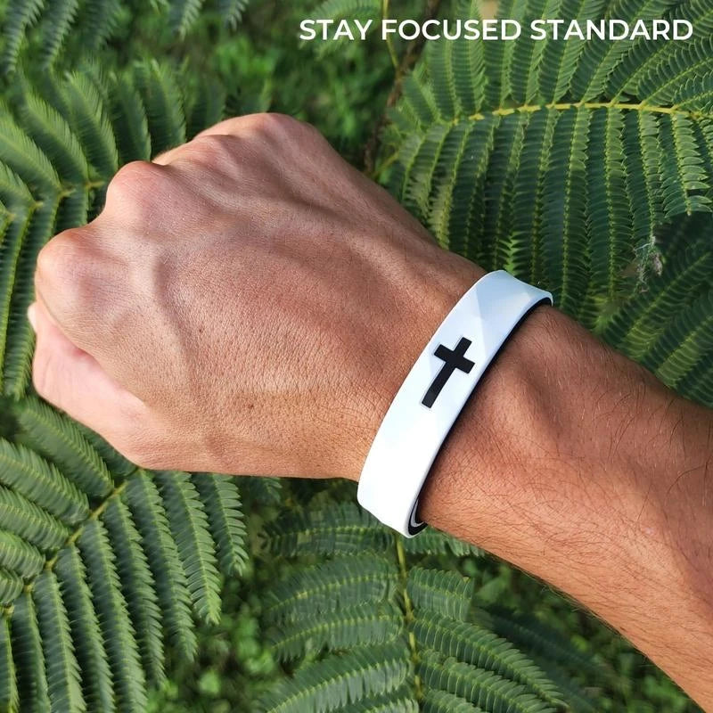 Gemvius Stay Focused Faith Bracelet - Size Adjustable - Style: Thin