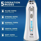 Oral-B Oral B Cordless Water Flosser Dental Oral Irrigator Teeth Cleaner Floss 5 Tip - DIY Version White-5 Nozzles