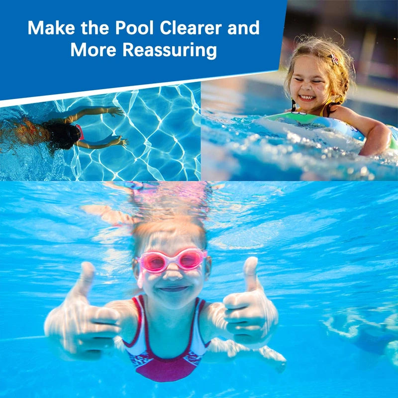 Slow Dissolving Chlorine Tablets for Swimming Pools, Pool Cleaning Tablet, Pool Chlorine Tablets, Chlorine Tabs, Pool, Multifunctional Chlorine Tablets, Pool Accessories, Cleaning Limescale Avoidance