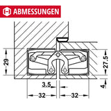 Object Door Hinge Concealed for Room Doors Door Hinge Simonswerk Tectus TE 340 Silver Anodised Load Capacity up to 80 kg Band 3D Adjustable Made in Germany 1 Piece Invisible Door Hinge
