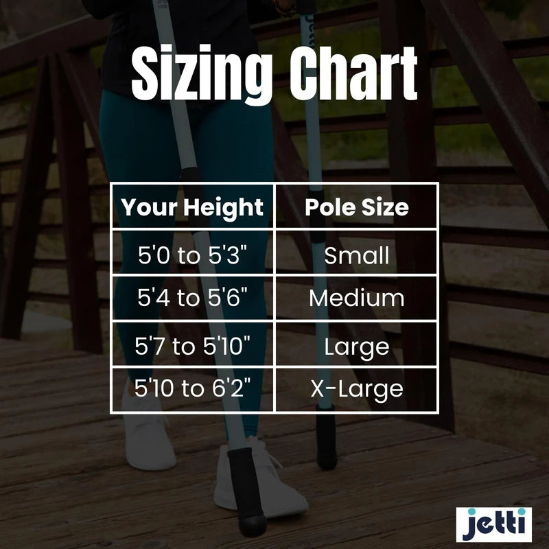 Perfectly Weighted Walking Poles for Full-Body Workouts, Enhanced Stability, and Improved Posture | Includes 2 Walking Poles & Carrying Case | 2.2 lbs