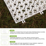 Matace Snowboard Training Mat – Interlocking Freestyle Ski & Snowboard Mat for Off-Snow Trick Practice, Perfect for Home Use Year-Round, Winter Sports Accessories, 2025 New Design，2 PCS Sample