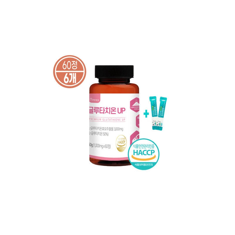 High content L glutathione 1000mg or more High content large capacity 60 tablets of 1000mg 6 units / 고함량 L 글루타치온 1000mg이상 고함량 대용량 함량1000mg 60정 6개