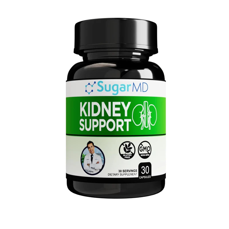SugarMD Dr. Ergin's Kidney Support Formula 30 Capsules (30 Day Supply) - Kidney Supplements for Men & Women - Kidney Support Supplement for Healthy Kidney Function