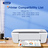 Gureef 953XL Ink Cartridges Multipack for HP 953 for HP 953XL Ink Cartridges for HP Officejet Pro 7720 7740 8710 8715 8720 8730 8210 8716 8719 7730 8218 8718 8725 8728 8740 (Black Cyan Magenta Yellow)