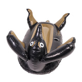 Urageidogi Funny Inflatable Black Dog Pool Float with Cup Holder for Adults, Teens, Pets, Dogs, Animal Floats for Pool, Black/brown