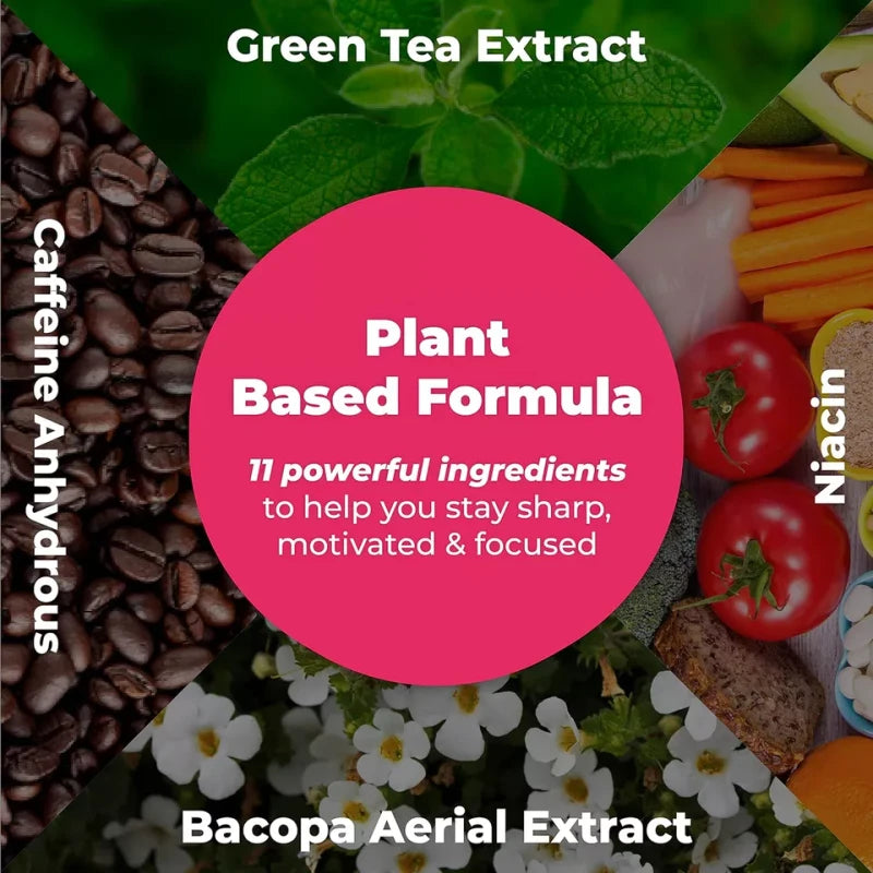 PureHealth Ageless Brain – Energy, Brain Health, Focus, Memory & Cognitive Function Supplement – Supports Mental Clarity, Sharpness & Overall Brain Wellness